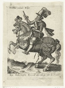 Comandante de cavaleiro holandês de Abraham de Bruyn (attributed to)
