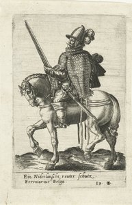 Cavaleiro holandês com rifle