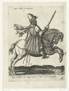 Cavaleiro holandês com carabina de Abraham de Bruyn (attributed to)