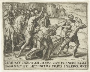 Os anciãos são levados para longe
História de Susanna (título da série) de Abraham de Bruyn