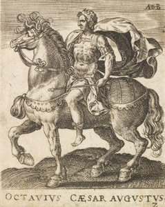 Otávio César Augusto de Doze Césares a Cavalo, ca. 1565-1587., c. 1565-1587.