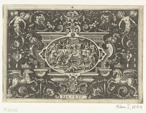 Fineu atrapalha o casamento de Perseu e Andrômeda PERSEU (título no objeto)