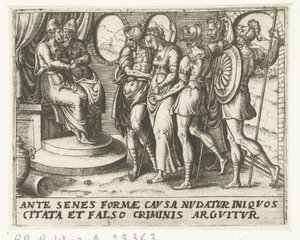 Susanna perante os juízes
História de Susanna (título da série) de Abraham de Bruyn