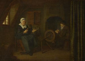 Tobit e Anna, c. 16571658 de Abraham de Pape