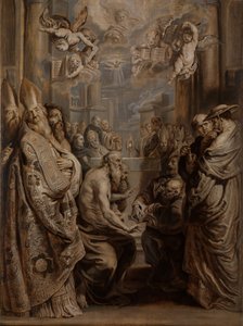 A disputa sobre a presença de Cristo na Eucaristia de Abraham van Diepenbeeck