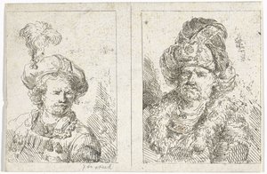 Dois bustos masculinos de Abraham van Strij (I)