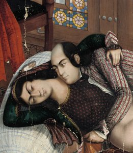 Abraçando amantes, segunda metade do século XIX