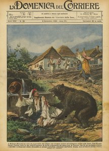 Em Bokain (Bósnia), um urso atacou duas mulheres que vão buscar água na fonte