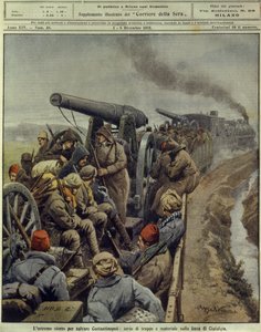 Guerra dos Balcãs (1912-1913), Último esforço para salvar Constantinopla enviando tropas e mercadorias para a linha de Ciafalda, 1 de dezembro de Achille Beltrame