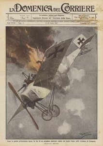 Como foi um ataque aéreo punido, o fim de um avião austríaco atingido pelo nosso fogo