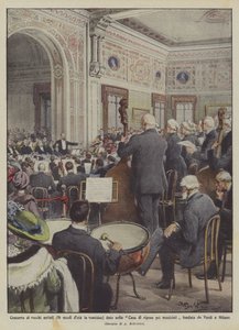 Concerto de artistas antigos (16 séculos em vinte e dois) dado no lar de idosos para músicos
