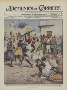 Conquista italiana do distante Fezzan, festas e tributos da população negra do país de Brak