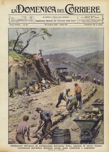 Continuadores do trabalho de civilização da Roma antiga, milhares de trabalhadores italianos