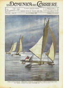 Corridas de vela no gelo de Achille Beltrame