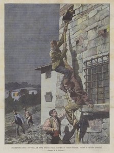 Escapada Noturna Dramática De Nove Coatti Das Prisões De Serracapriola, Perto De S Severo (Foggia)