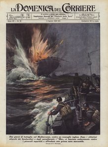 Dois dias de batalha no Mediterrâneo, contra um comboio inglês