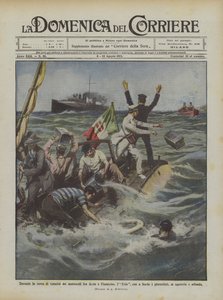 Durante a corrida de velocidade das lanchas entre Anzio e Fiumicino, lEolo, a bordo