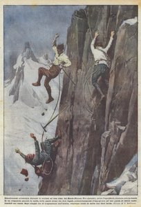 Emocionante aventura durante a subida a um cume do Mont Blanc