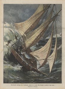 Emocionante naufrágio de um navio italiano nas costas da Córsega e perda de dois centros