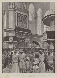 Tratamentos fúnebres para Umberto I ° na Catedral de Milão, Dia 4 Corr
