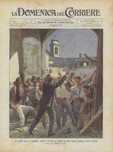 Farm Strikes na Lombardia, agressão dos agricultores no Castello Dei Duchi Visconti Di Modrone, no Gallarate