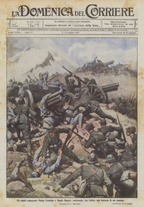 Os Alpini conquistam Malga Fossetta e Monte Magari, capturando, entre outras coisas, uma bateria de seis canhões