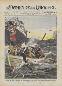 Os dramas do mar, o italiano Alfio Del Vapore De um veleiro norueguês no Atlântico
