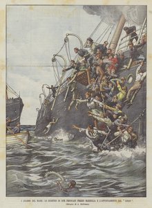 Os dramas do mar, o choque de dois navios a vapor em Marselha e o naufrágio do Líbano
