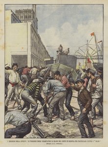 Regresses da civilização, a violência dos descarregadores de grãos do porto de Gênova para protestar contra os silos