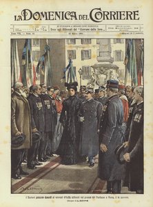 I Sovrani foi para os veteranos italianos no Panteão de Roma, no dia 14 de Achille Beltrame