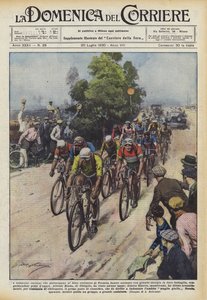 Os campeões italianos que participaram da turnê de ciclismo da França se animaram com muita energia