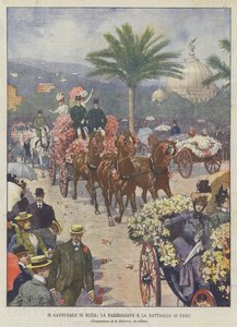 O Carnaval De Nice, A Caminhada E A Batalha De Flores