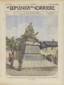 O Monumento Ao Major Pietro Toselli, LEROE DE Amba Alagi, Inauguratosi Domenica Scorsa Em Peveragno