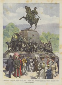 O Monumento Ao Príncipe Amedeo, Duca DAosta, Em Turim, Dello Escultor Calandra, Inaugurada Quarta-Feira Last