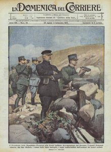 O Presidente da República Francesa na frente italiana