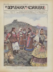 A viagem dos soberanos na Sardenha, alguns trajes característicos da ilha