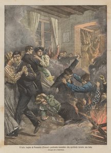 A trágica dança de Fucecchio (Florença), um chão em chamas que desmorona durante uma festa