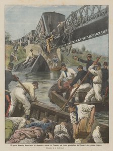 O grave desastre ferroviário no domingo passado na França, um trem caiu no rio Loire perto de Angers
