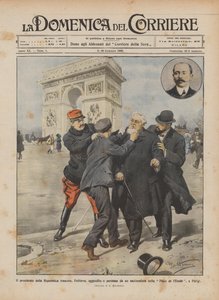 O presidente da república francesa, Fallieres, atacou e espancou por um nacionalista em
