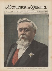 O senador Clemente Armando Fallieres, novo presidente da República Francesa, nascido em Mezin em 1841