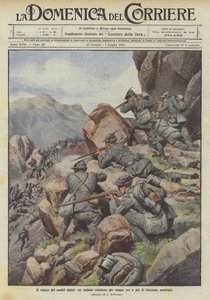 O valor do nosso Alpine, seis italianos resistem por mais de duzentos austríacos por cinco horas