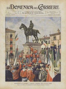 Inauguração do Monumento Em Garibaldi, Em Bolonha, Dello Sculptor Zocchi