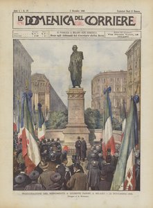 Inauguração do Monumento a Giuseppe Parini, em Milão, 26 de novembro de 1899