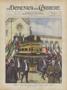 LApoteosi Di Giuseppe Verdi, na frente do Famedio Di Milano, em 27 de fevereiro
