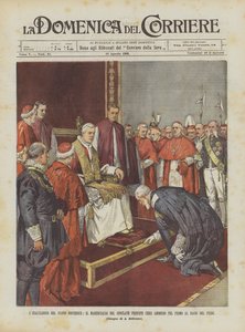 A Exaltação do Novo Pontífice, o Marechal do Conclave Príncipe Chigi, Admitiu o Primeiro ao Beijo do Pé
