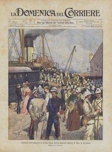 Embarque no Arsenal de Nápoles das Tropas Diretas Italianas na China, 10 de julho
