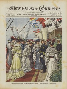 Imperador William na Sicília, a recepção do Senhor a bordo do navio Hohenzollern