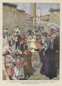 La Fiorita No Lugar Ove Fu Arso De Girolamo Savonarola Em Florença