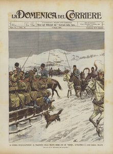 Guerra Russo-Japonesa, Tropas Russas Transportando Tropas Através do Sorvete Lago Baikal