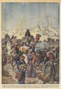 Meca, a cidade sagrada dos muçulmanos, é ameaçada pelos wahabitas, os puritanos da religião muçulmana de Achille Beltrame